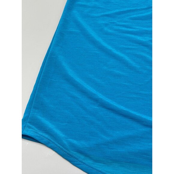 dots sleeveless shirt sheer collar polyester button down lace blue small READ - Picture 8 of 11